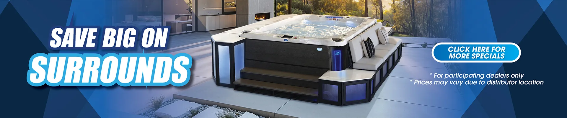 Calspas hot tub being used in a family setting - Stuart