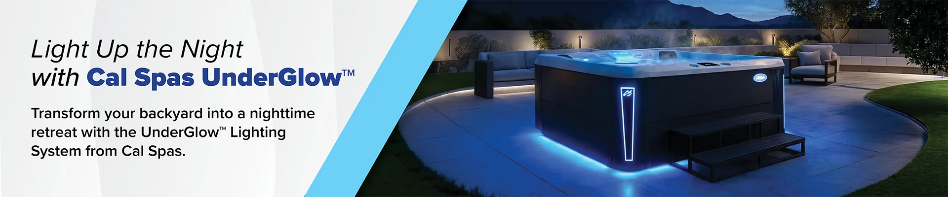 Calspas hot tub being used in a family setting - Stuart