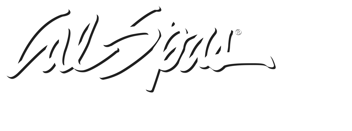 Calspas White logo hot tubs spas for sale Stuart